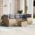 Set canapele de grădină, 7 piese, cu perne, bej, poliratan GartenMobel Dekor