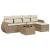 Set canapele de grădină cu perne, 6 piese, bej, poliratan GartenMobel Dekor