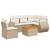 Set canapele de grădină cu perne, 6 piese, bej, poliratan GartenMobel Dekor