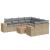 Set canapele de grădină, 9 piese, cu perne, bej, poliratan GartenMobel Dekor
