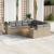 Set canapele de grădină, 9 piese, cu perne, bej, poliratan GartenMobel Dekor
