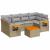 Set canapele de grădină, 7 piese, cu perne, bej, poliratan GartenMobel Dekor