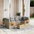 Set canapele de grădină, 7 piese, cu perne, bej, poliratan GartenMobel Dekor