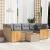 Set canapele de grădină, 7 piese, cu perne, bej, poliratan GartenMobel Dekor