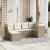 Set canapele de grădină cu perne, 6 piese, bej, poliratan GartenMobel Dekor