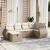 Set canapele de grădină cu perne, 6 piese, bej, poliratan GartenMobel Dekor