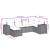 Set canapele de grădină cu perne, 6 piese, bej, poliratan GartenMobel Dekor
