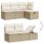 Set canapele de grădină, 7 piese, cu perne, bej, poliratan GartenMobel Dekor
