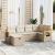 Set canapele de grădină cu perne, 6 piese, bej, poliratan GartenMobel Dekor
