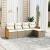 Set canapele de grădină cu perne, 5 piese, bej, poliratan GartenMobel Dekor