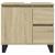Set mobilier de baie, 3 piese, stejar sonoma, lemn prelucrat GartenMobel Dekor