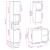 Set mobilier de baie, 3 piese, stejar sonoma, lemn prelucrat GartenMobel Dekor