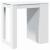 Masă de bar, alb, 102x70x103,5 cm, lemn prelucrat GartenMobel Dekor