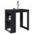 Masă de bar, negru, 102x70x103,5 cm, lemn prelucrat GartenMobel Dekor