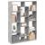 Bibliotecă, gri beton, 102x29x143 cm, lemn prelucrat GartenMobel Dekor