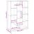 Bibliotecă, gri beton, 102x29x143 cm, lemn prelucrat GartenMobel Dekor