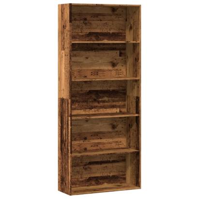Bibliotecă, lemn vechi, 80x30x189 cm, lemn prelucrat GartenMobel Dekor