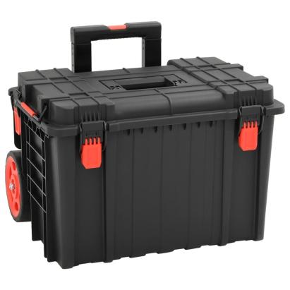 Carcasă de transport portabilă, negru, 56,5x45,5x48 cm, PP GartenMobel Dekor