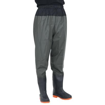 Pantaloni cu talie înaltă cu cizme, verde închis, mărimea 43 GartenMobel Dekor
