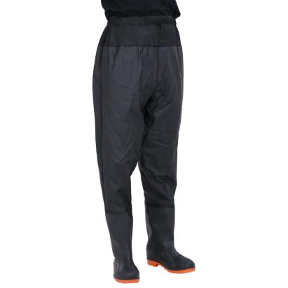 Pantaloni cu talie înaltă cu cizme, negru, mărimea 43 GartenMobel Dekor