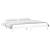 Cadru de pat cu LED, alb, 140x190 cm, lemn masiv GartenMobel Dekor