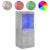 Servantă cu lumini LED, gri beton, 41x37x100 cm GartenMobel Dekor