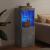Servantă cu lumini LED, gri beton, 41x37x100 cm GartenMobel Dekor