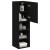 Comodă TV cu lumini LED, negru, 30,5x30x102 cm GartenMobel Dekor