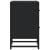Noptiere, 2 buc., negru, 40x31x50 cm, lemn prelucrat GartenMobel Dekor