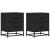 Noptiere, 2 buc., negru, 40x31x50 cm, lemn prelucrat GartenMobel Dekor