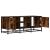 Dulap TV stejar fumuriu, 100x35x41 cm lemn prelucrat și metal GartenMobel Dekor