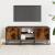 Dulap TV stejar fumuriu, 100x35x41 cm lemn prelucrat și metal GartenMobel Dekor