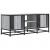 Dulap TV, gri sonoma, 100x35x41 cm, lemn prelucrat și metal GartenMobel Dekor