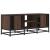 Dulap TV, stejar maro, 100x35x41 cm, lemn prelucrat și metal GartenMobel Dekor