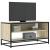 Comodă TV, stejar sonoma, 91x40x46 cm, lemn prelucrat și metal GartenMobel Dekor
