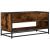 Comodă TV, stejar fumuriu, 91x40x46 cm lemn prelucrat și metal GartenMobel Dekor