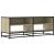 Dulap TV stejar sonoma, 120,5x40x46 cm, lemn prelucrat și metal GartenMobel Dekor