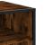 Dulap TV stejar fumuriu, 120,5x40x46 cm lemn prelucrat și metal GartenMobel Dekor