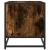 Dulap TV stejar fumuriu, 120,5x40x46 cm lemn prelucrat și metal GartenMobel Dekor