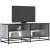 Dulap TV, gri sonoma, 120,5x40x46 cm, lemn prelucrat și metal GartenMobel Dekor
