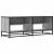 Dulap TV, gri sonoma, 120,5x40x46 cm, lemn prelucrat și metal GartenMobel Dekor