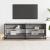 Dulap TV, gri sonoma, 120,5x40x46 cm, lemn prelucrat și metal GartenMobel Dekor