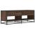 Dulap TV stejar maro, 120,5x40x46 cm, lemn prelucrat și metal GartenMobel Dekor