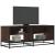Dulap TV stejar maro, 120,5x40x46 cm, lemn prelucrat și metal GartenMobel Dekor
