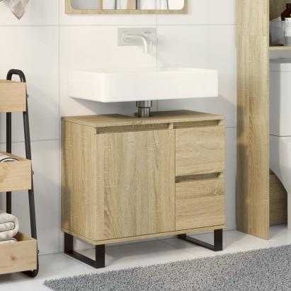 Dulap de baie, stejar sonoma, 65x33x60 cm, lemn prelucrat GartenMobel Dekor