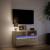 Comodă TV de perete cu lumini LED, stejar sonoma, 80x31x45 cm GartenMobel Dekor