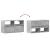 Comodă TV de perete cu lumini LED, gri beton, 80x31x45 cm GartenMobel Dekor