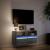 Comodă TV de perete cu lumini LED, gri sonoma, 80x31x45 cm GartenMobel Dekor