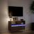Comodă TV de perete cu lumini LED, stejar maro, 80x31x45 cm GartenMobel Dekor