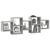 Raft de perete, gri beton, 129x18x42 cm, lemn prelucrat GartenMobel Dekor